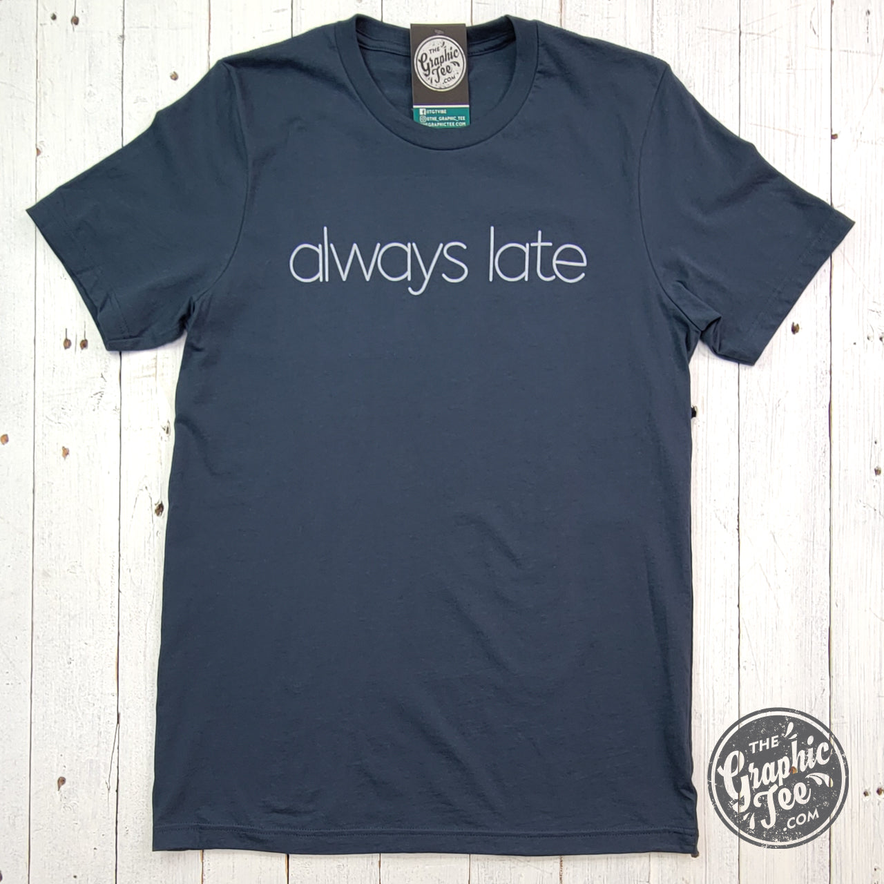 *WHOLESALE* Always Late Vintage Navy Short Sleeve Tee