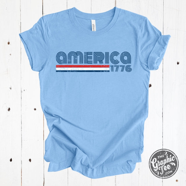 *WHOLESALE* America 1776 Retro Inspired Short Sleeve Tee