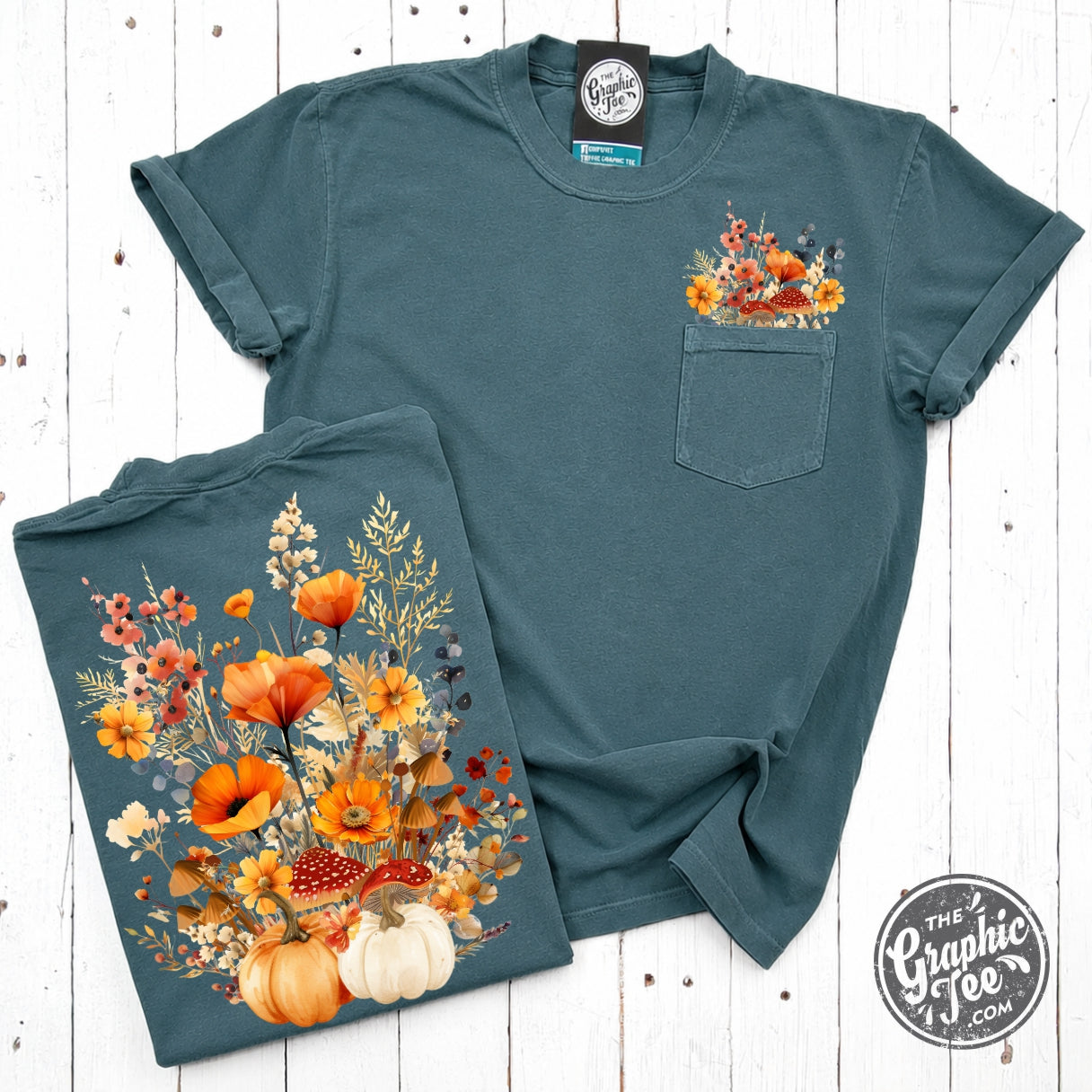 *WHOLESALE* Golden Harvest Pigment Dyed Pocket Tee