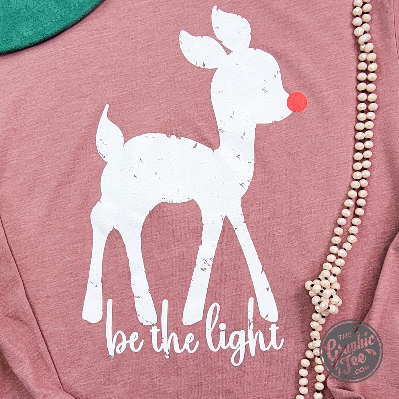 *WHOLESALE* Be The Light Heather Mauve Long Sleeve Tee