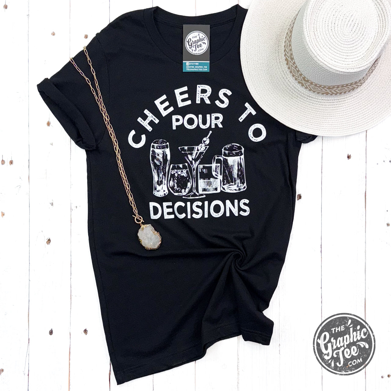 *WHOLESALE* Cheers to Pour Decisions Short Sleeve Tee