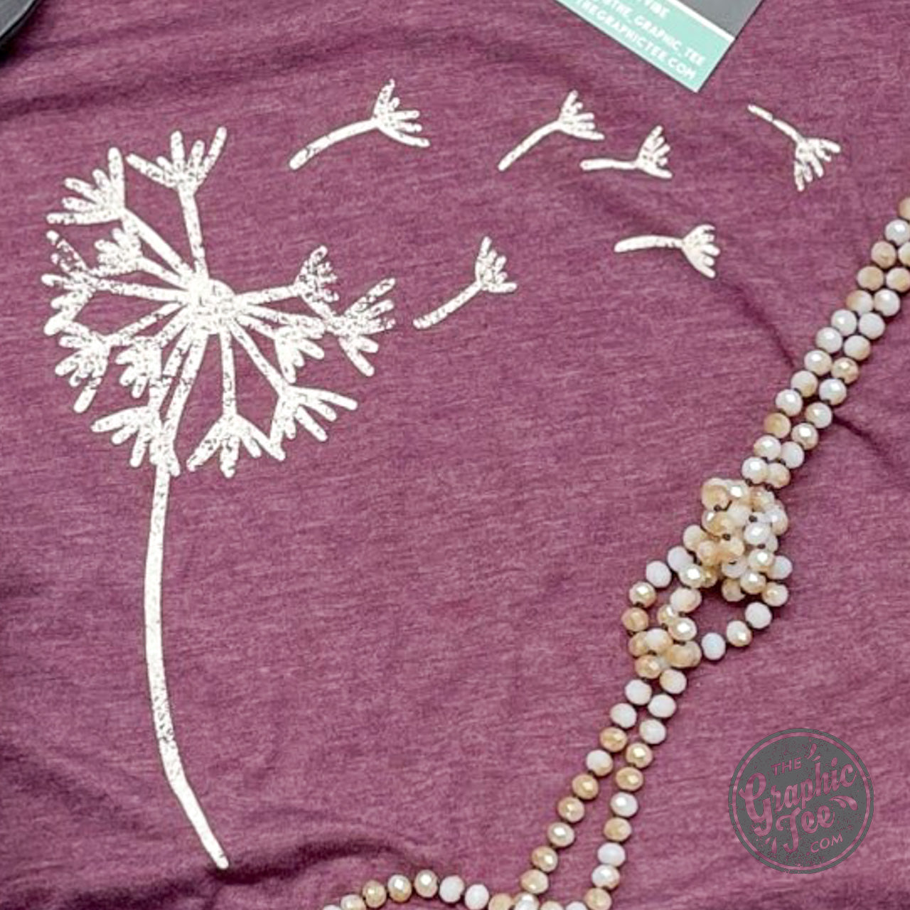 *WHOLESALE* Dandelion Maroon Triblend V Neck Short Sleeve Tee