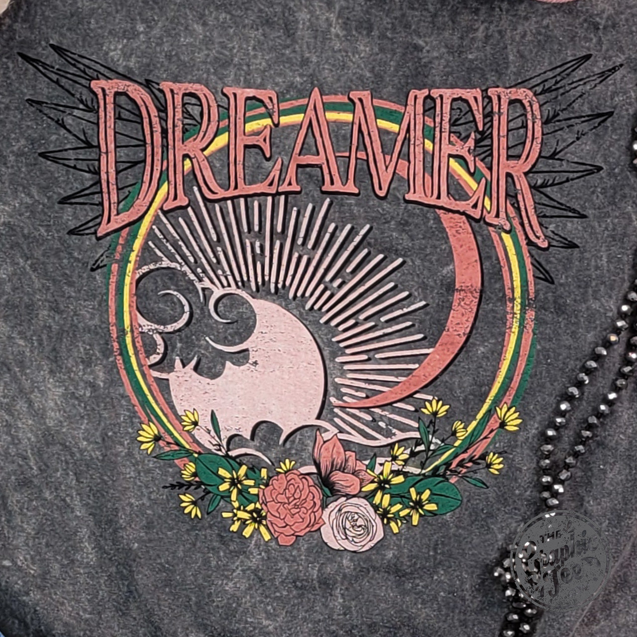 *WHOLESALE* Dreamer Grey Mineral Wash Short Sleeve Crewneck Tee