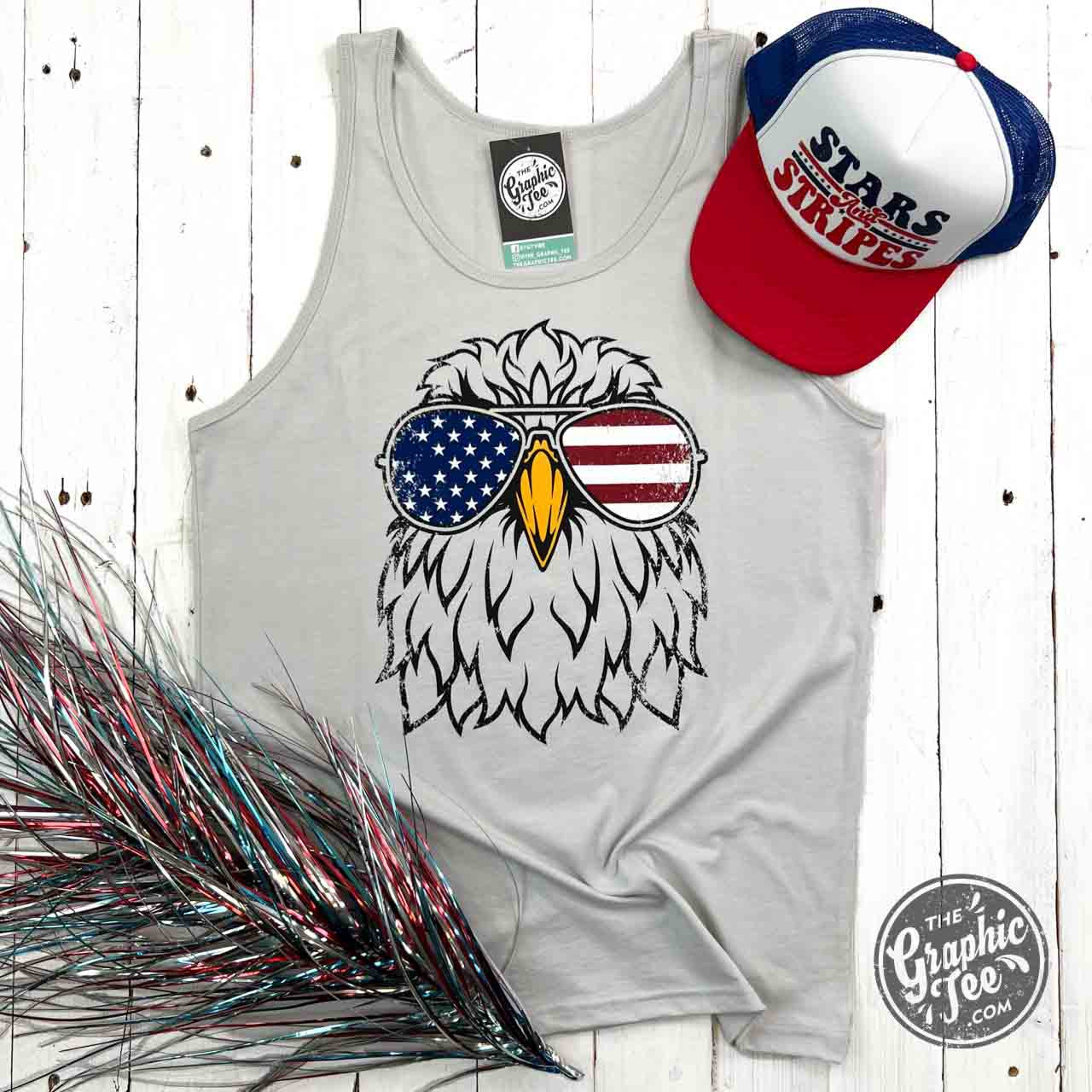 *WHOLESALE* Eagle Aviator Silver Unisex Tank