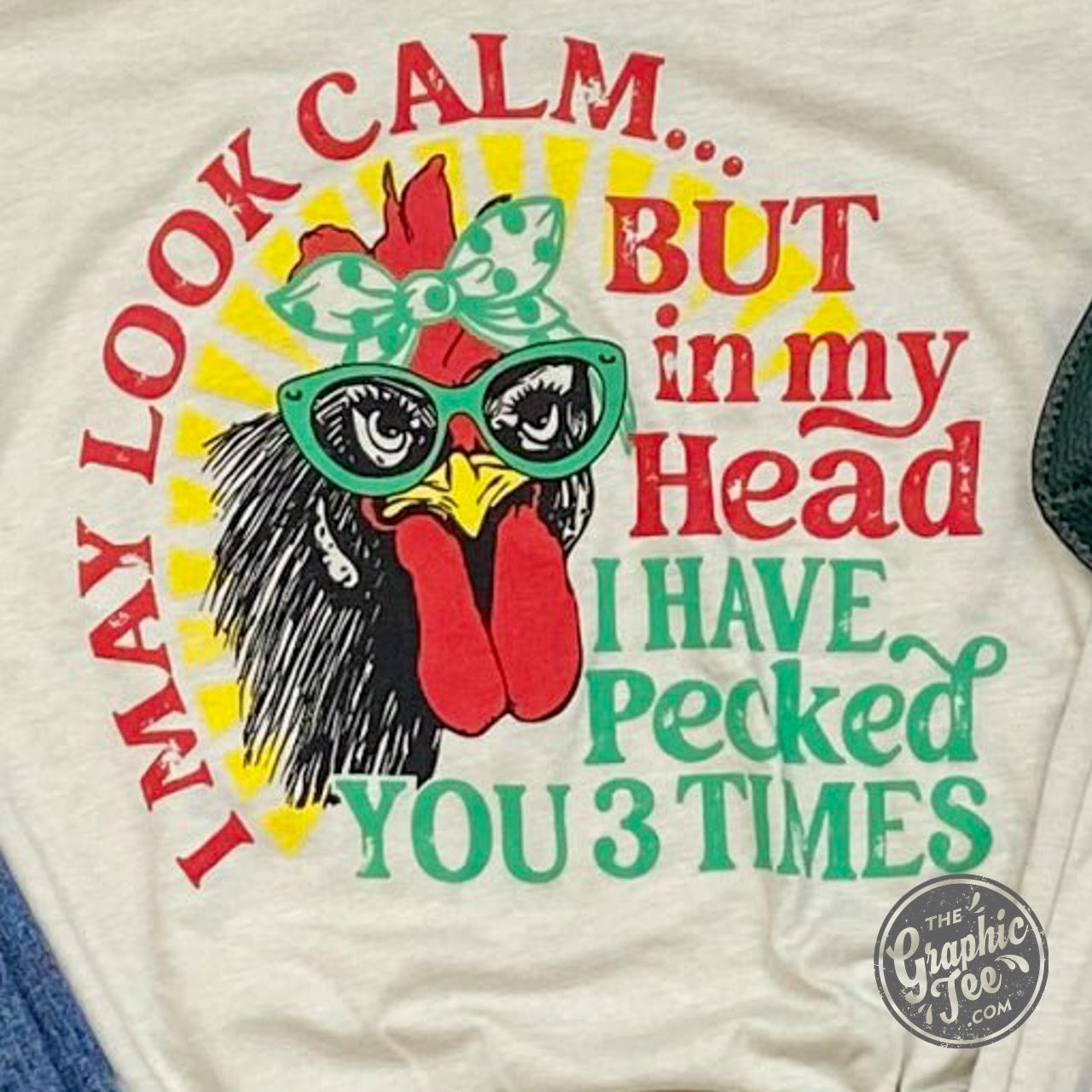 *WHOLESALE* I May Look Calm but... - V-Neck Tee