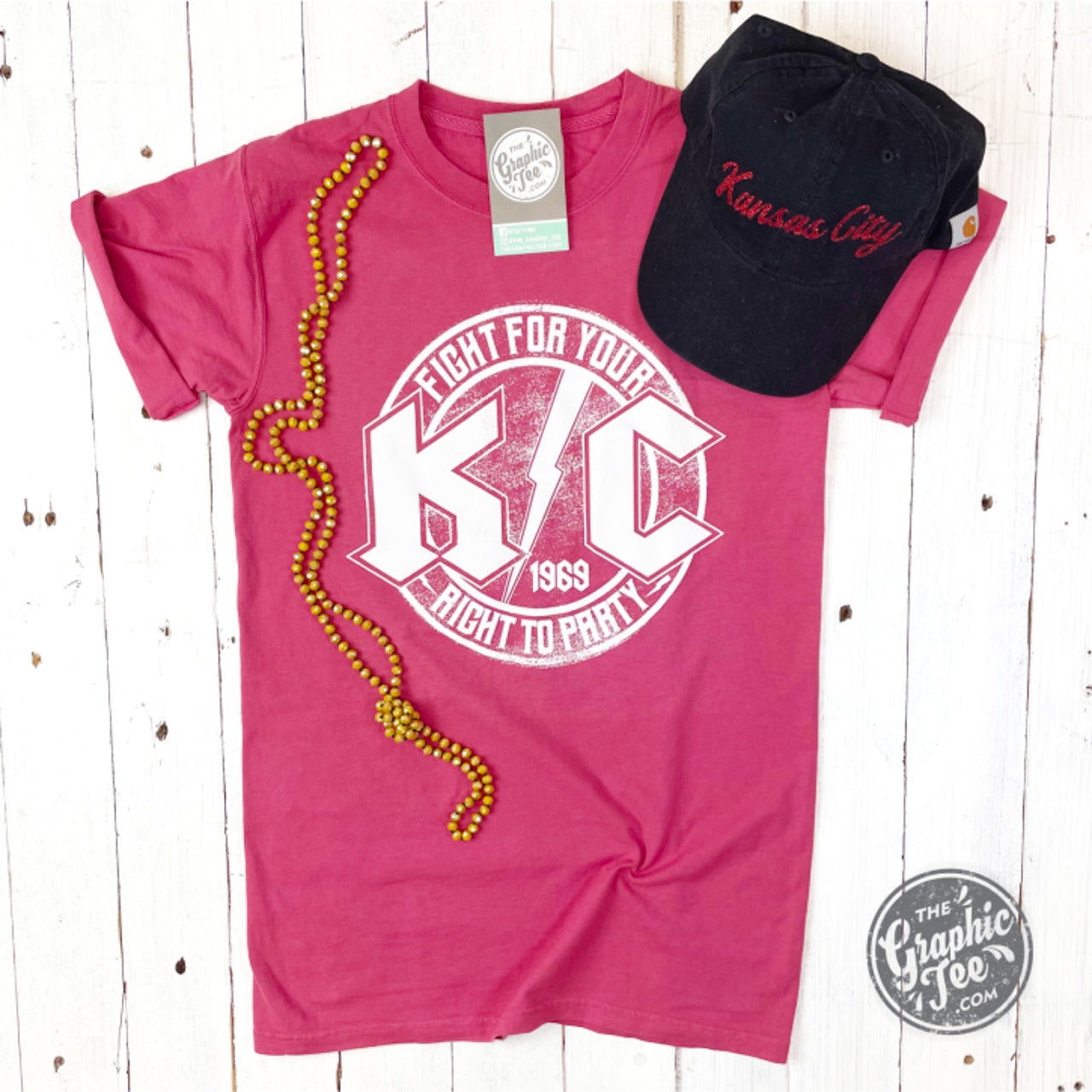 *WHOLESALE* KC Rock Red Adult Unisex Short Sleeve Tee