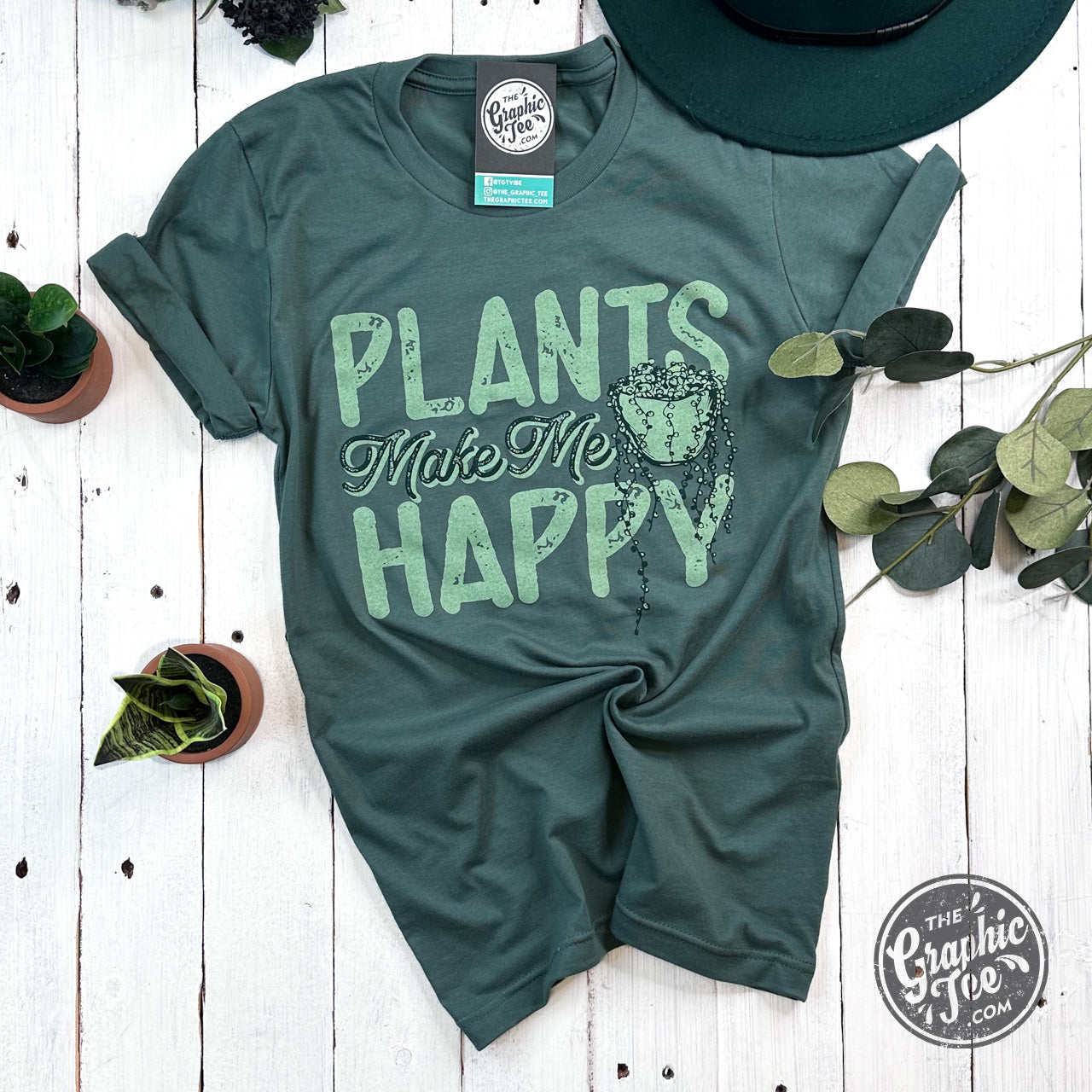 *WHOLESALE* Plants Make Me Happy Short Sleeve Tee