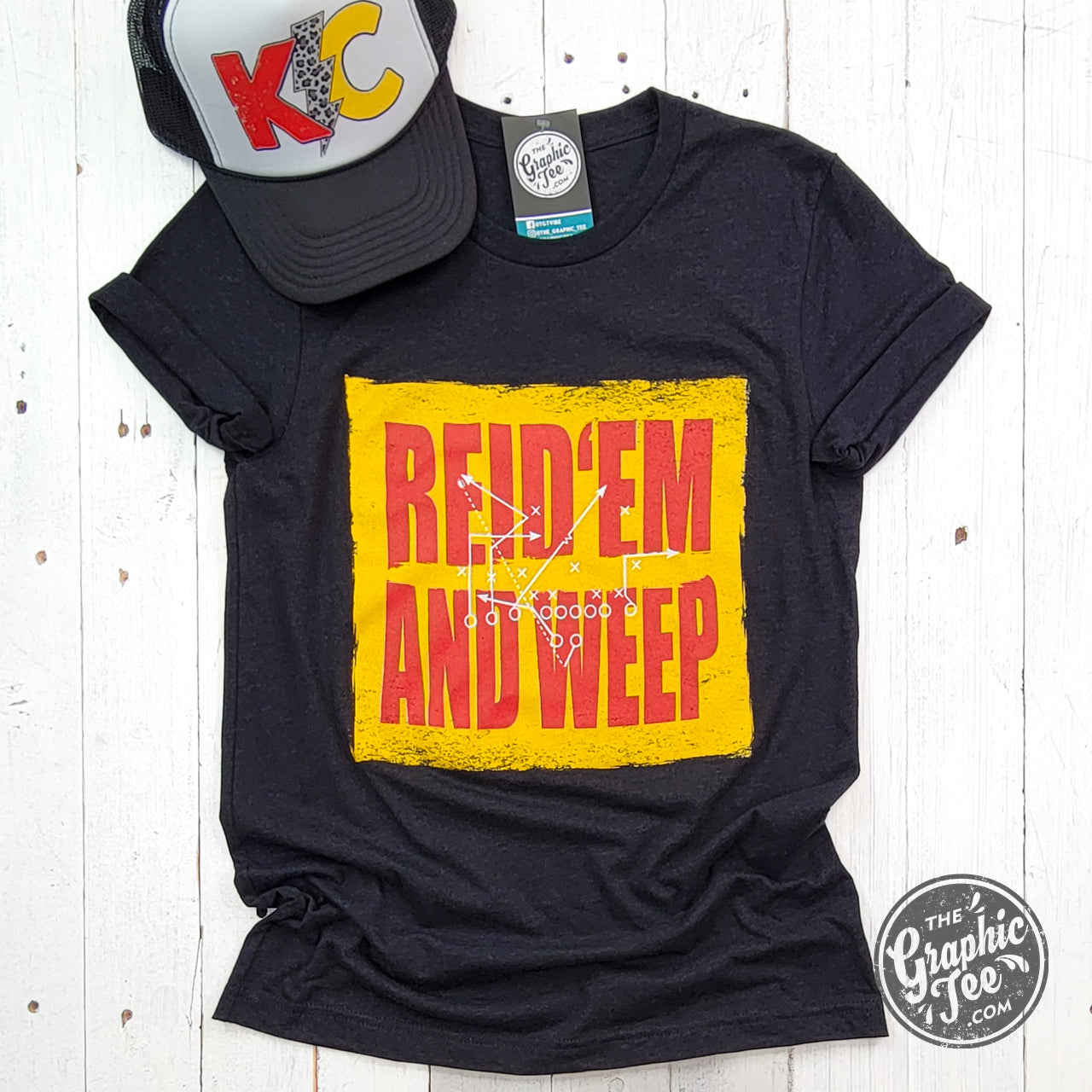 *WHOLESALE* Reid 'Em And Weep Black Heather Short Sleeve Crew Neck Tee