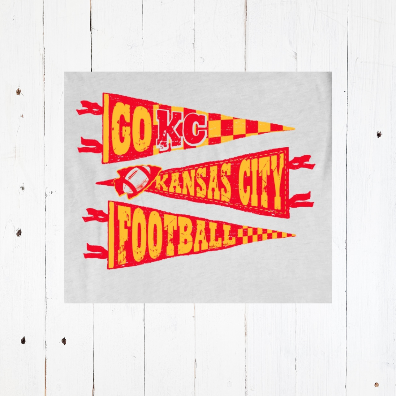 *WHOLESALE* KC Pennants Adult Ash Crewneck Sweatshirt