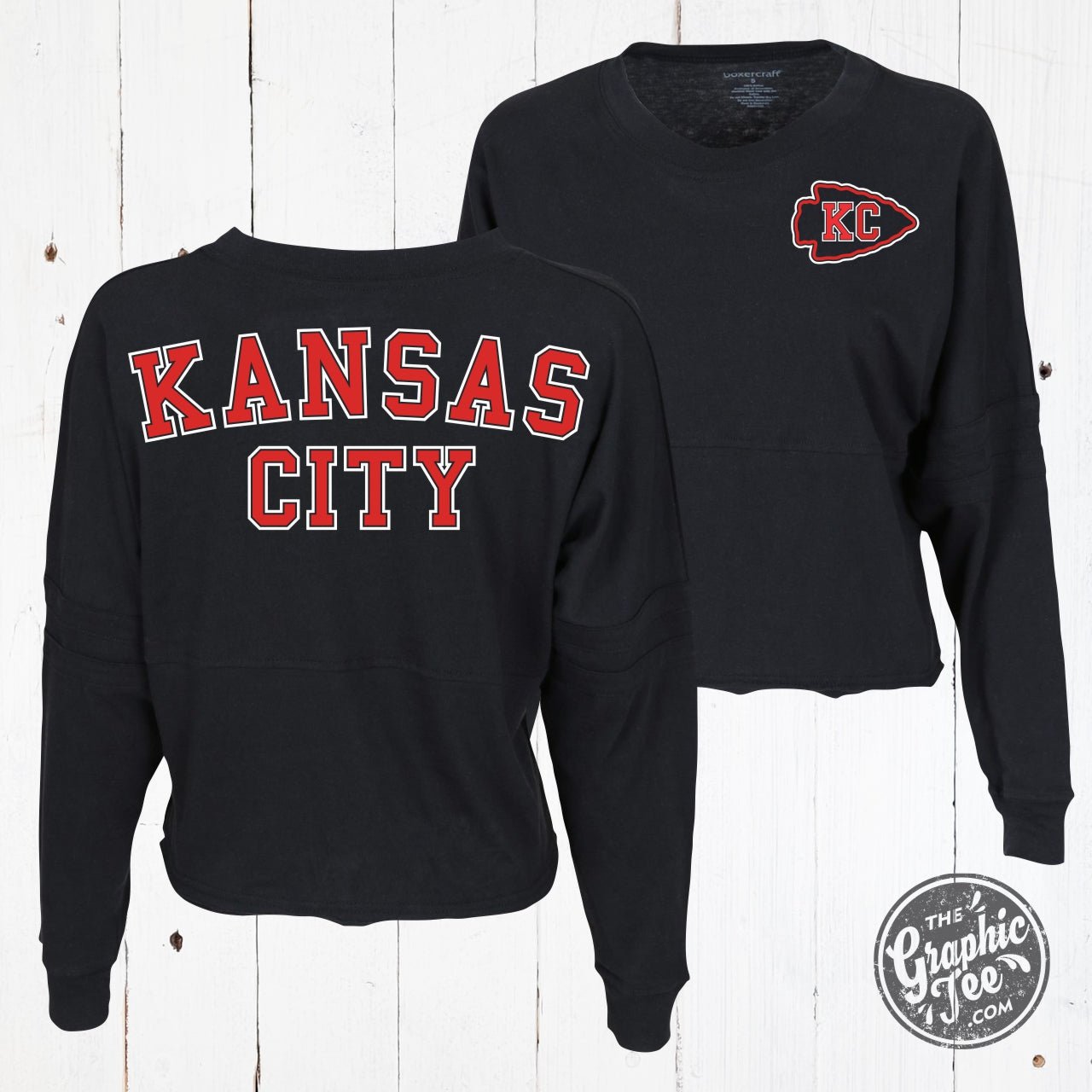 *WHOLESALE* Kansas City Black Ladies Cropped Jersey