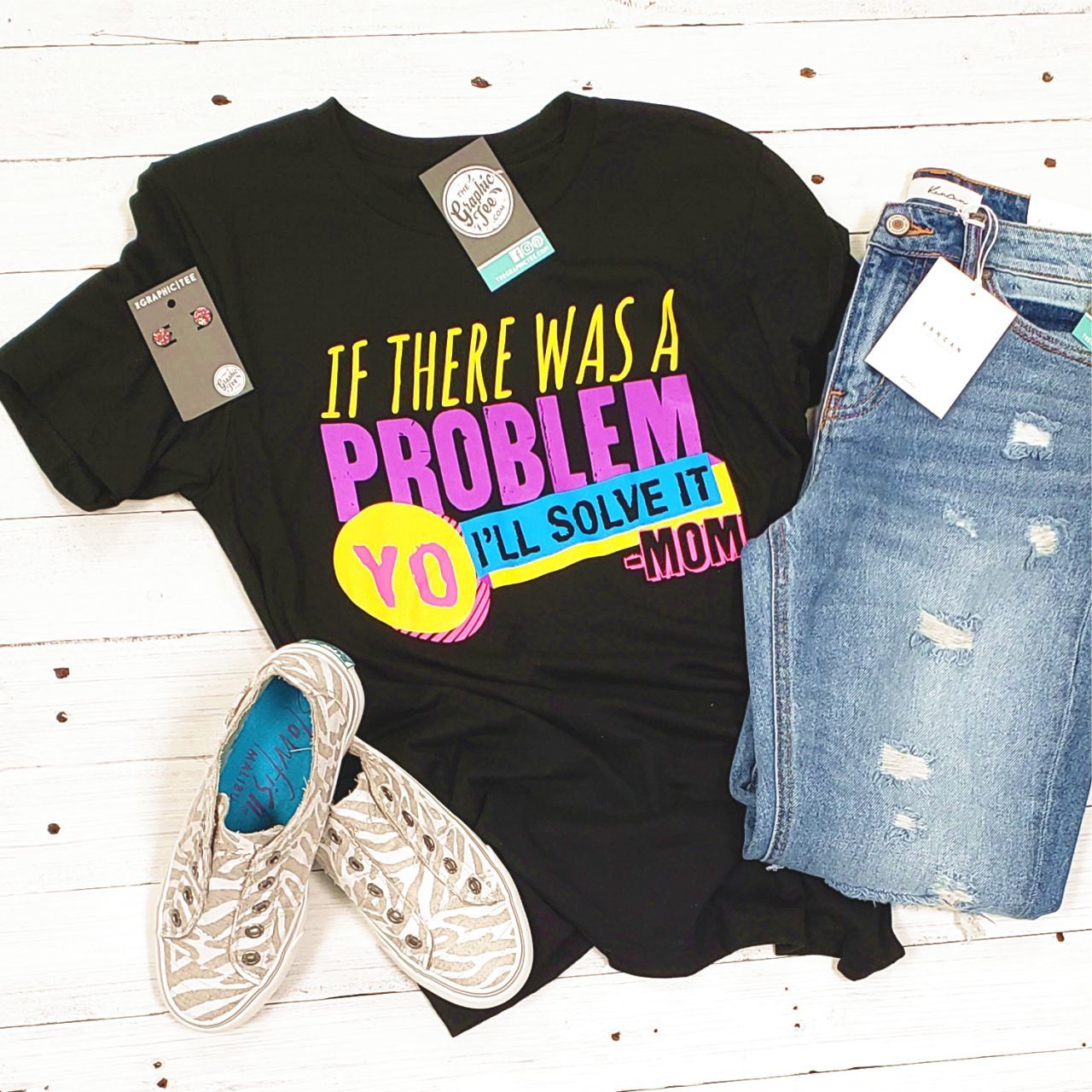 Yo I'll Solve It - Black Tee - The Graphic Tee
