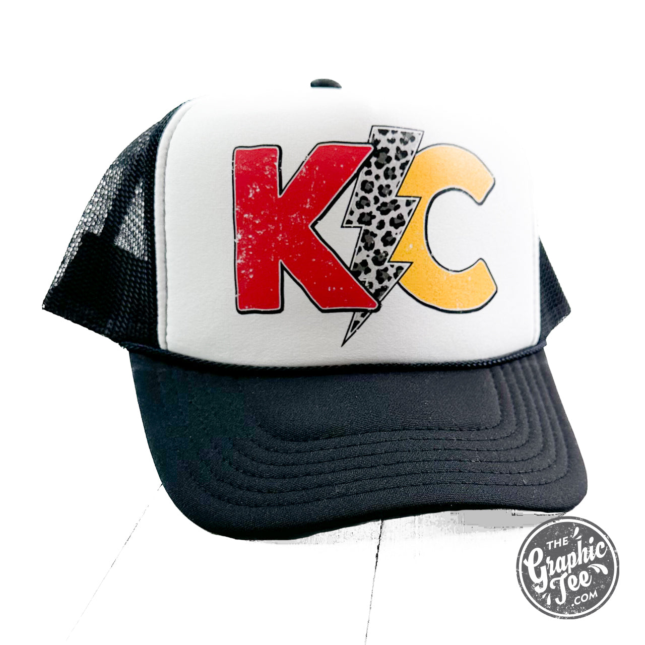 *WHOLESALE* KC Lightning Bolt Foam Trucker Cap