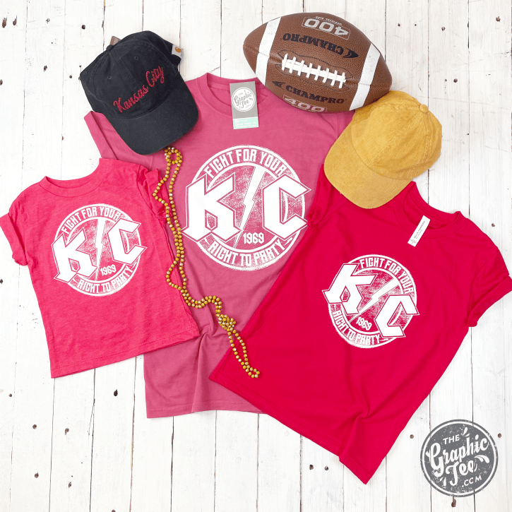 *WHOLESALE* KC Rock Red Adult Unisex Short Sleeve Tee - The Graphic Tee