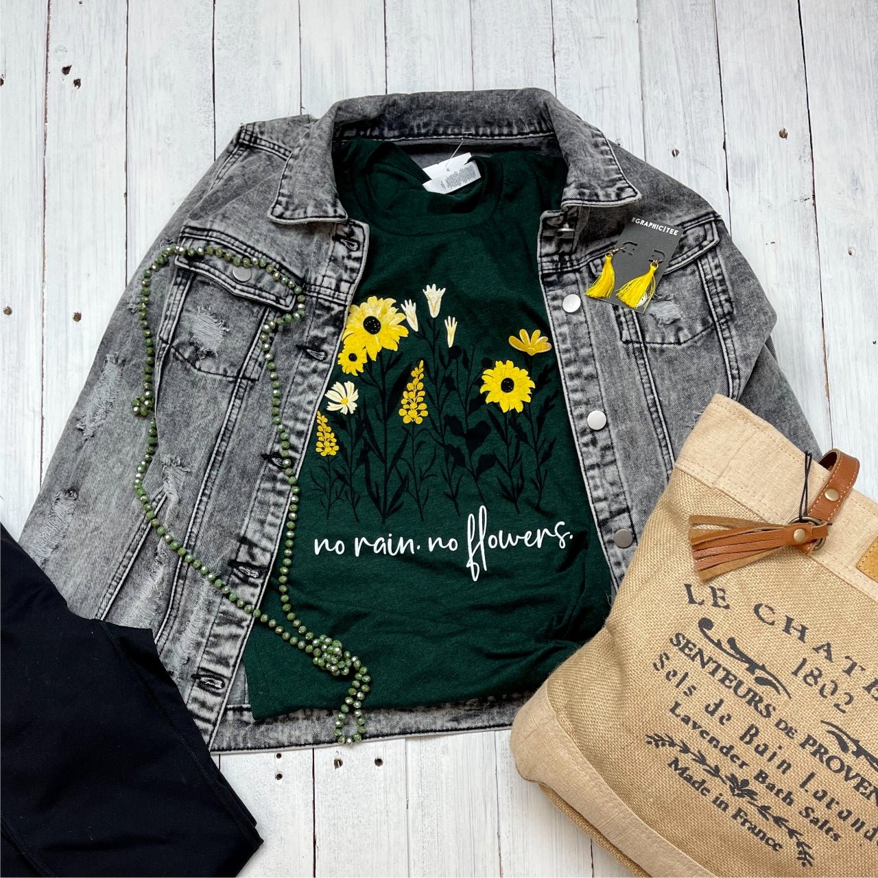 *WHOLESALE* No Rain No Flowers Tee - The Graphic Tee