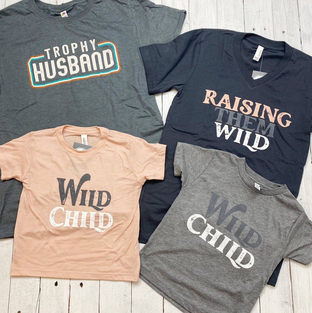 *WHOLESALE* Raising Them Wild V-Neck Tee - The Graphic Tee