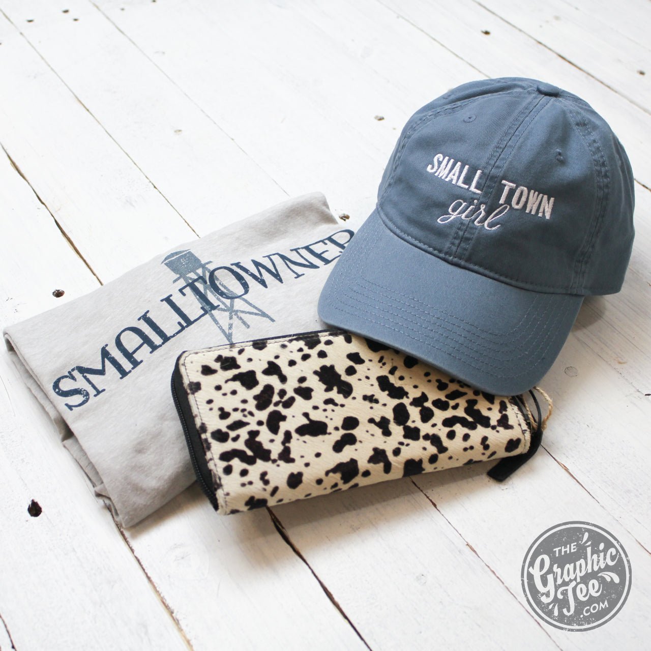 *WHOLESALE* Small Town Girl - Lake Blue Relaxed Twill Dad Hat - The Graphic Tee