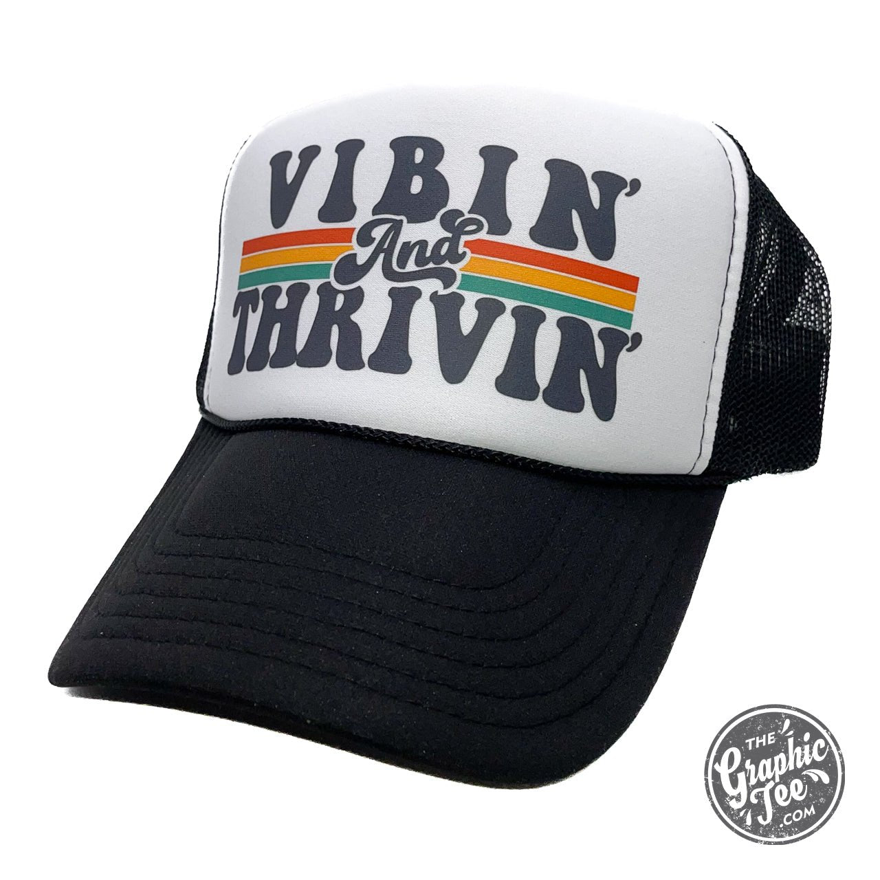 *WHOLESALE* Vibin' and Thrivin' Foam Trucker Cap - The Graphic Tee
