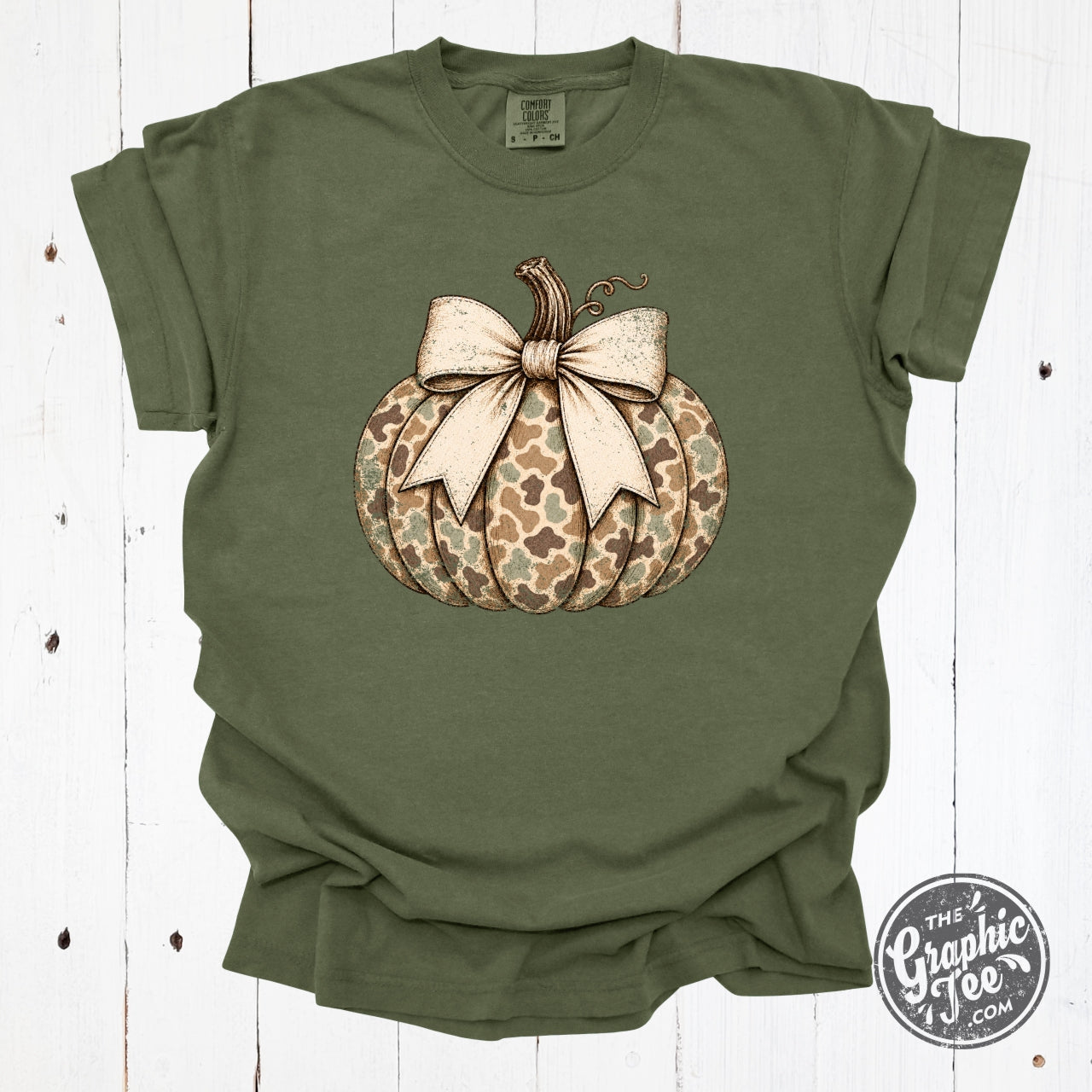 *WHOLESALE* Camo Harvest Pumpkin Tee