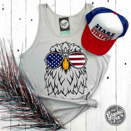 *WHOLESALE* Eagle Aviator Silver Unisex Tank