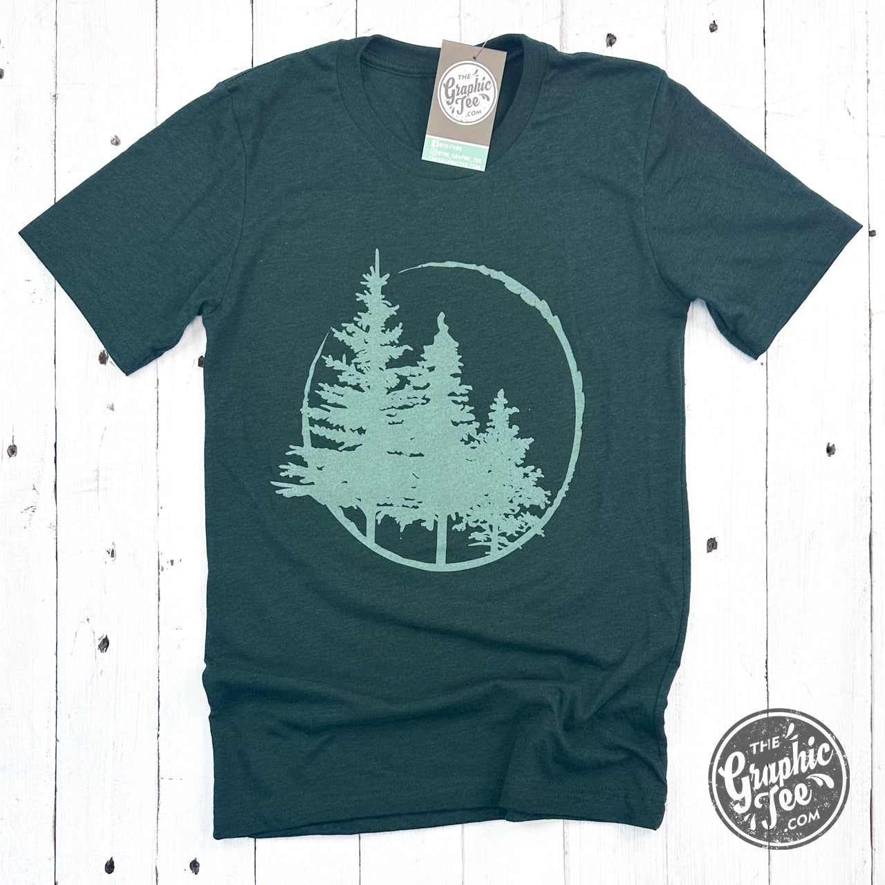 *WHOLESALE* Evergreens Heather Emerald Short Sleeve Tee