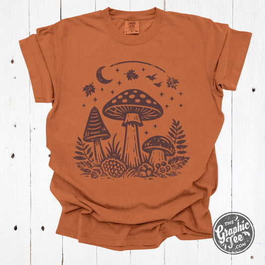 *WHOLESALE* Midnight Mushroom Pigment Dyed Tee
