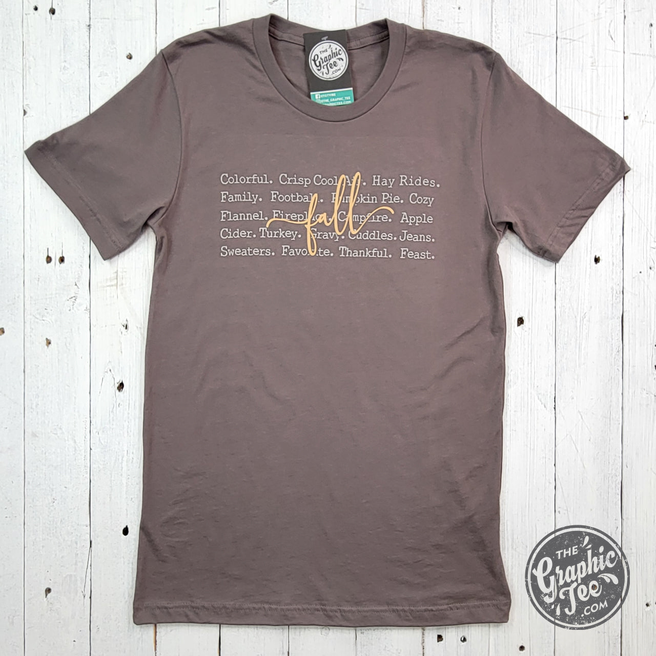 *WHOLESALE* Fall Words Short Sleeve Tee