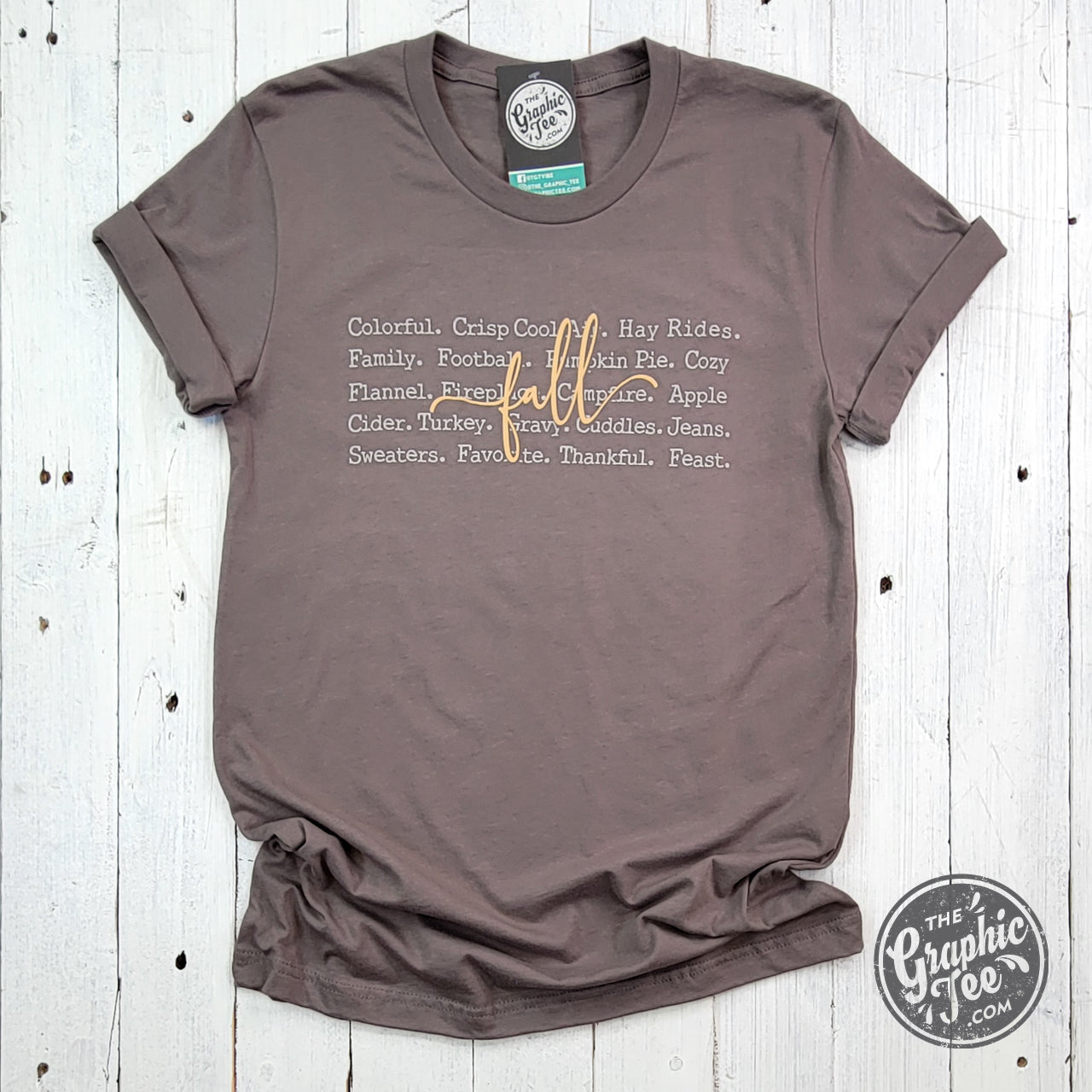 *WHOLESALE* Fall Words Short Sleeve Tee