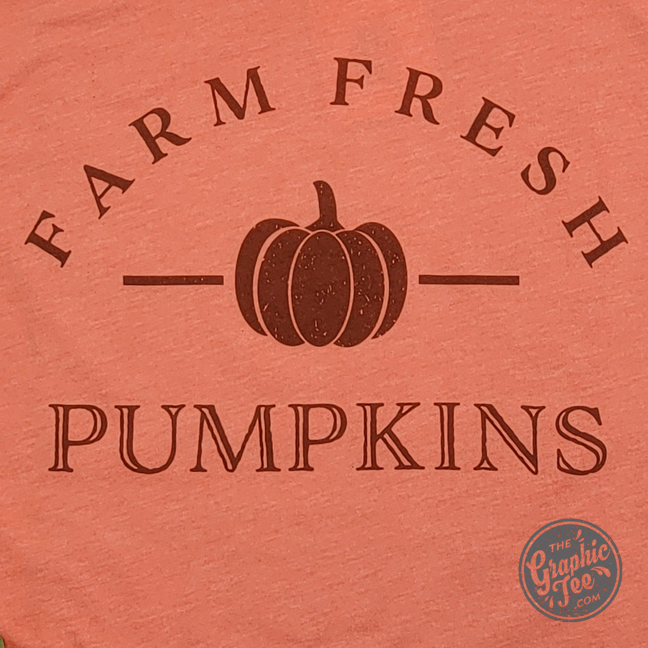 *WHOLESALE* Farm Fresh Pumpkins Heather Orange Short Sleeve Tee