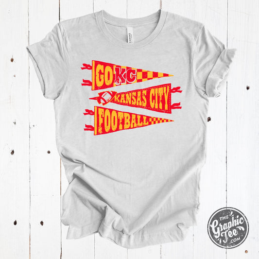 *WHOLESALE* YOUTH KC Pennants Short Sleeve Ash Graphic Tee