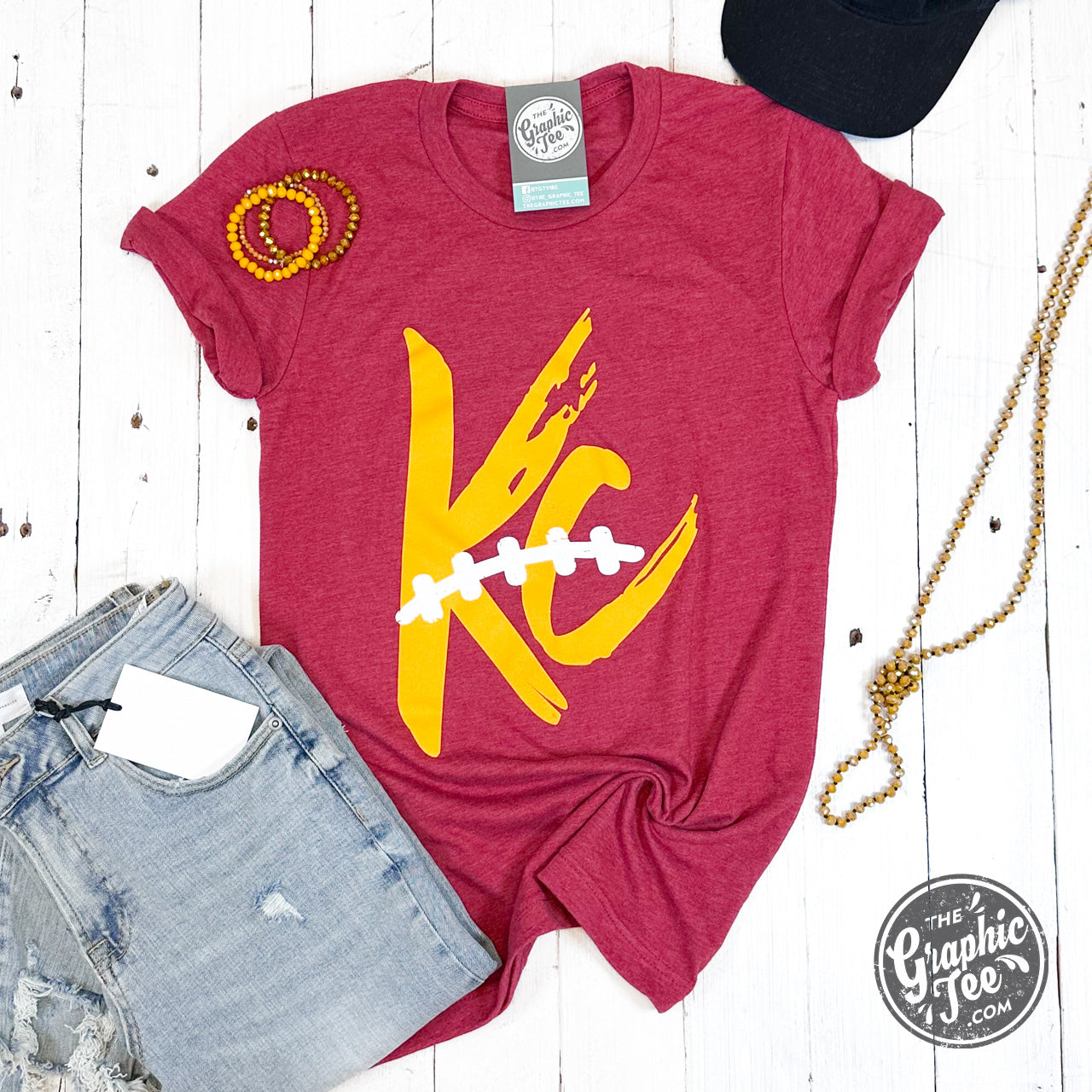 *WHOLESALE* KC Laces Red Unisex Short Sleeve Tee