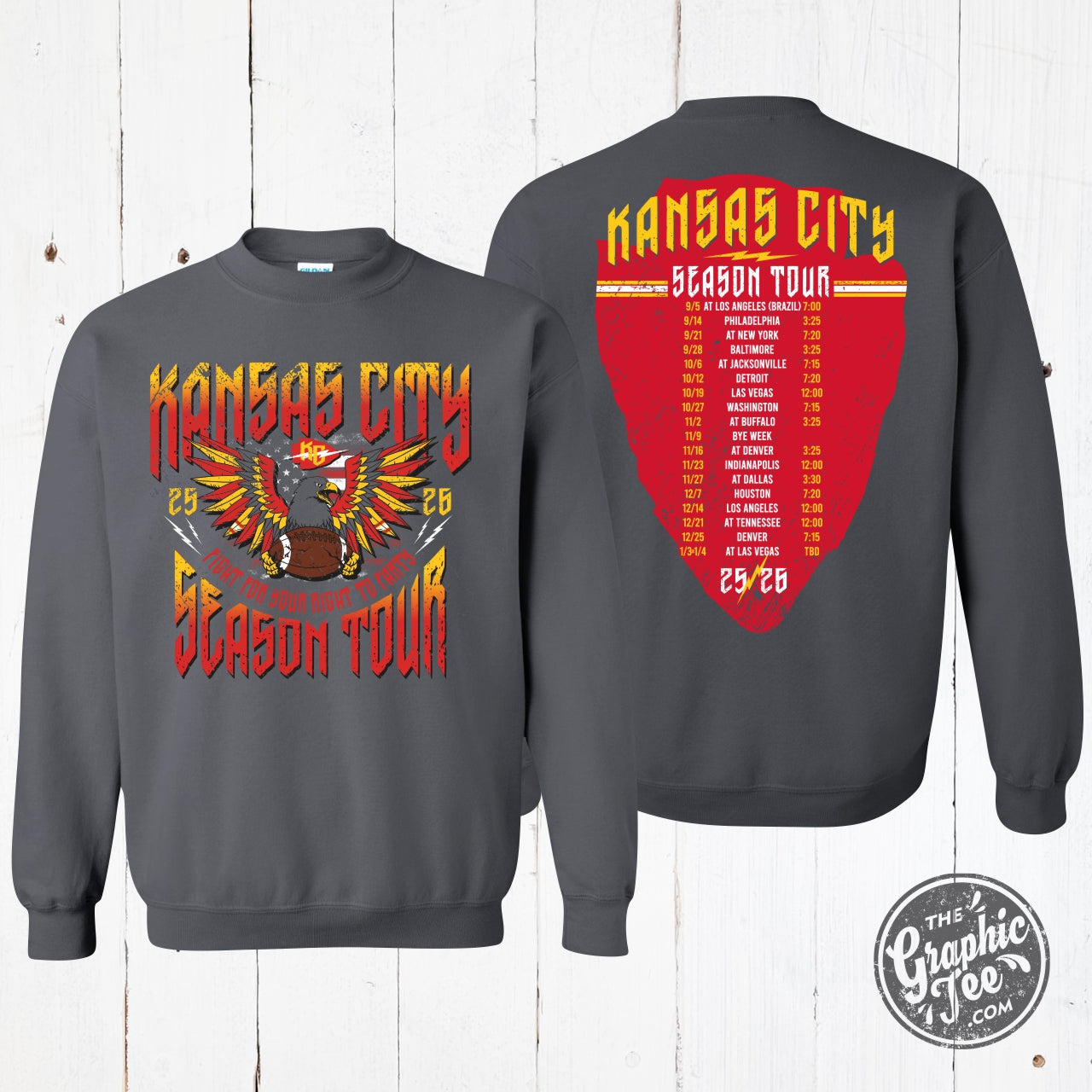 *WHOLESALE* Kansas City Season Tour Concert Crewneck Sweatshirt