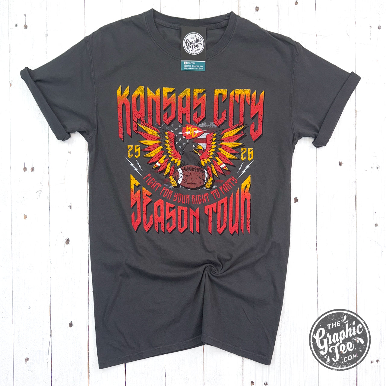 *WHOLESALE* Kansas City Season Tour Concert Comfort Wash Unisex Short Sleeve Tee