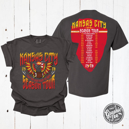 *WHOLESALE* Kansas City Season Tour Concert Comfort Wash Unisex Short Sleeve Tee
