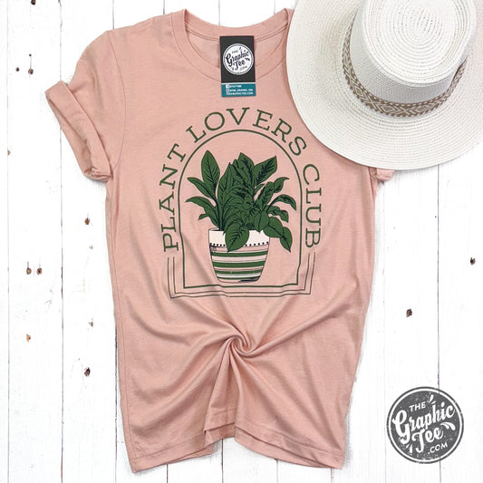 *WHOLESALE* Plant Lovers Club Heather Peach Crewneck Short Sleeve Tee