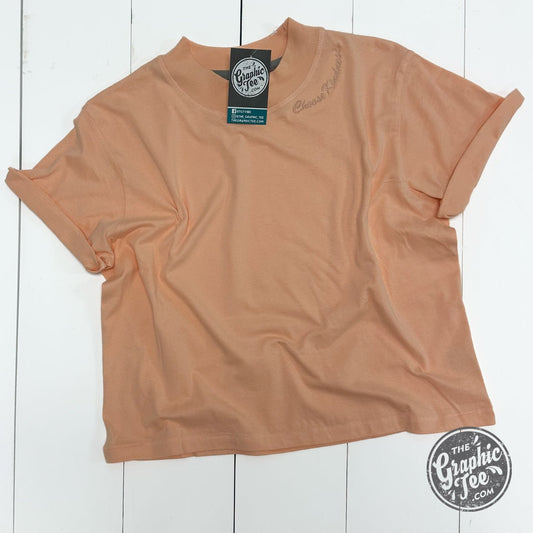 Choose Kindness Waist Length Crop Tee - The Graphic Tee