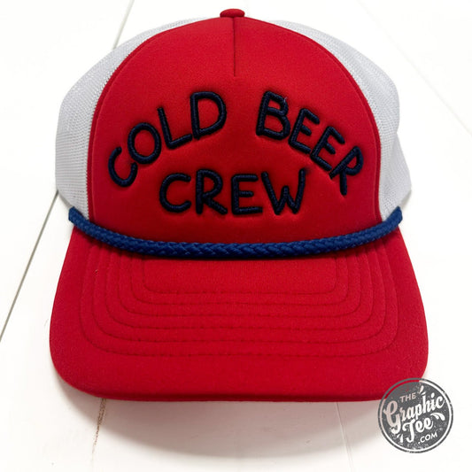 Cold Beer Crew Foam Trucker Hat - The Graphic Tee