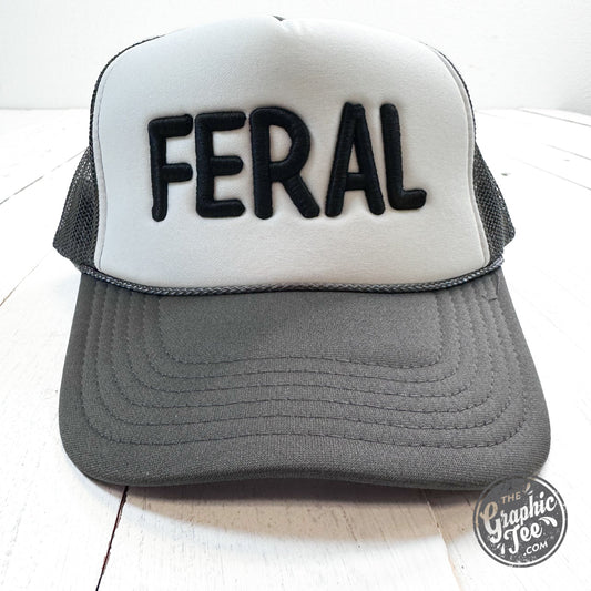 Feral Embroidered Trucker Cap - The Graphic Tee