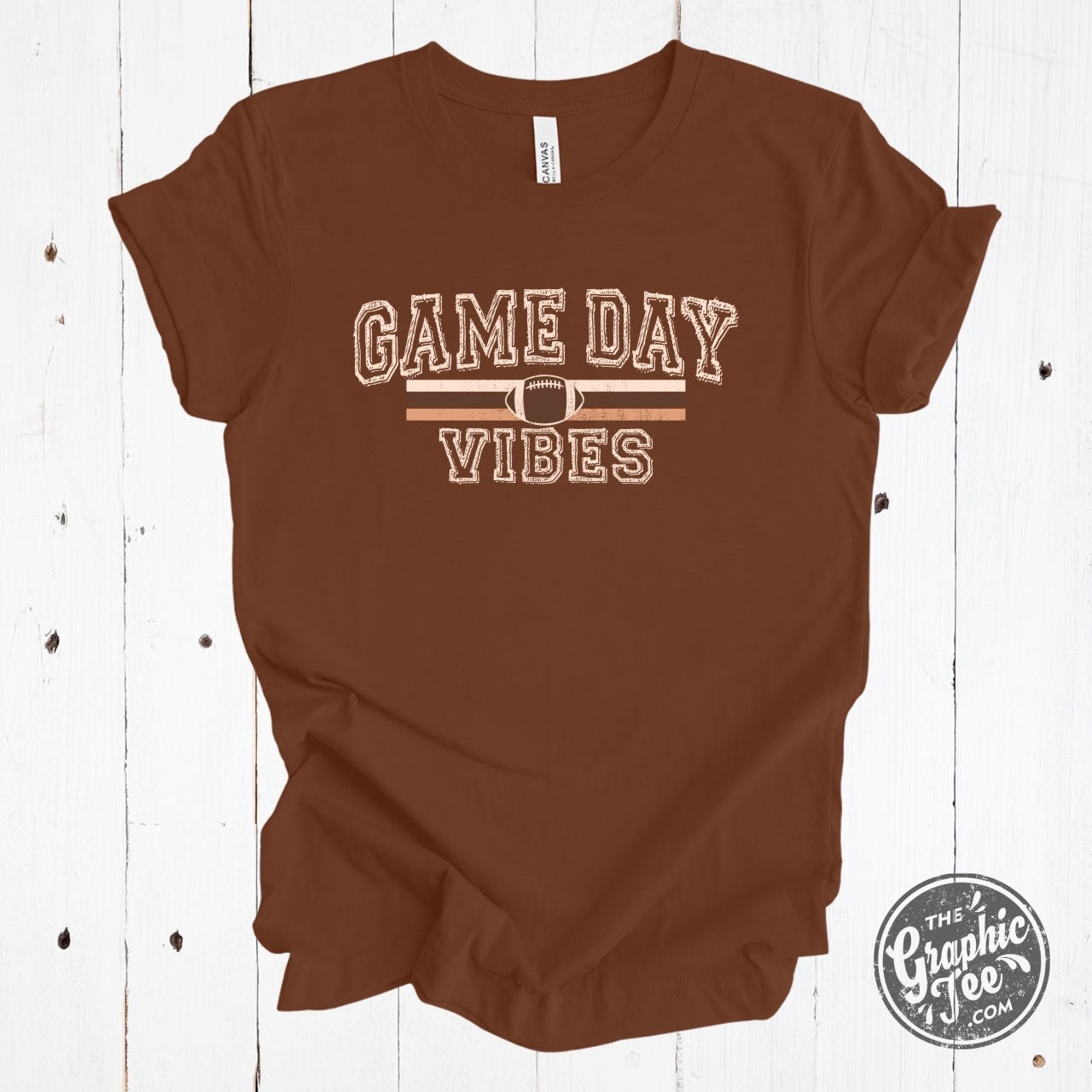 Game Day Vibes Football Tee - The Graphic Tee