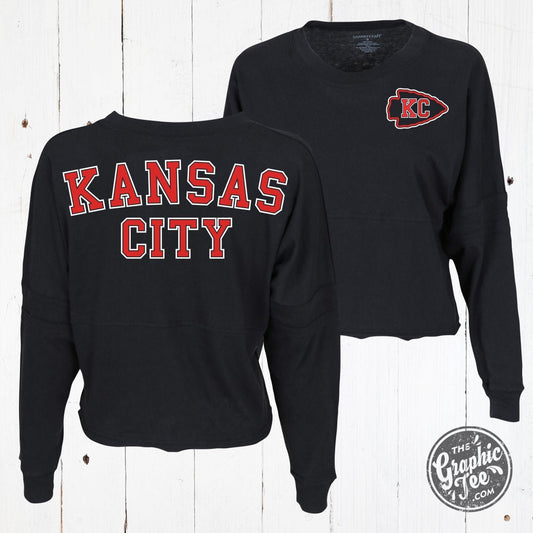 *WHOLESALE* Kansas City Black Ladies Cropped Jersey