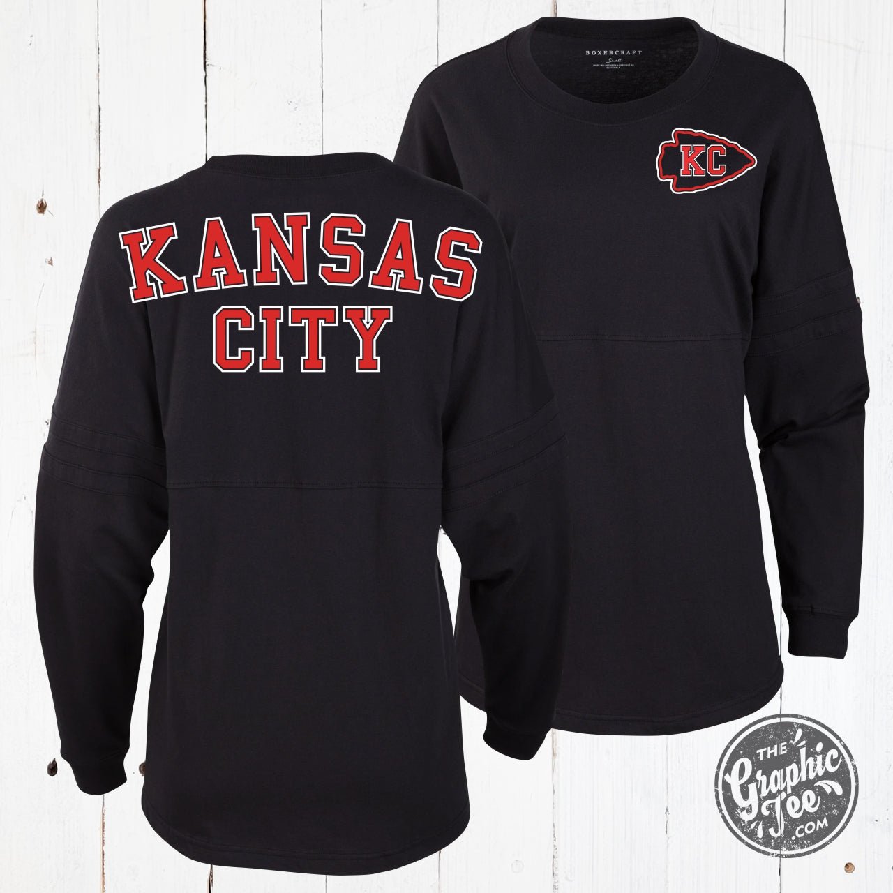 *WHOLESALE* Kansas City Black Ladies Pom Pom Jersey