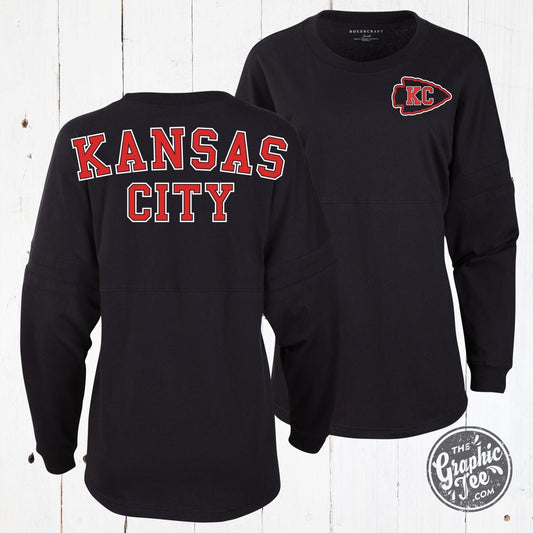 *WHOLESALE* Kansas City Black Ladies Pom Pom Jersey