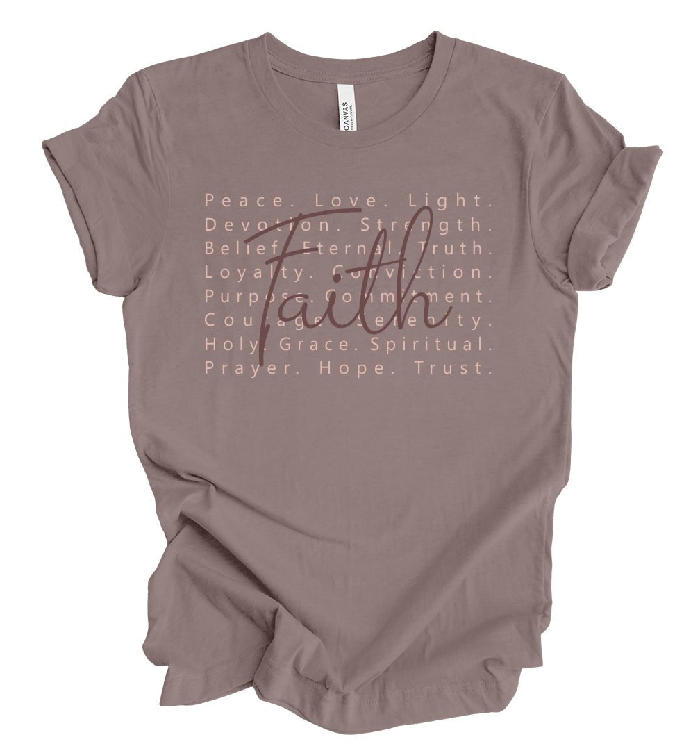 Words of Faith Short Sleeve Tee - The Graphic Tee