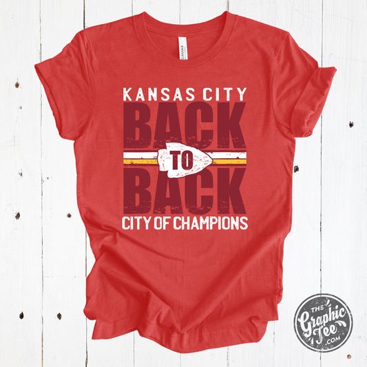 *WHOLESALE* Kansas City Back to Back City of Champions Crewneck Tee
