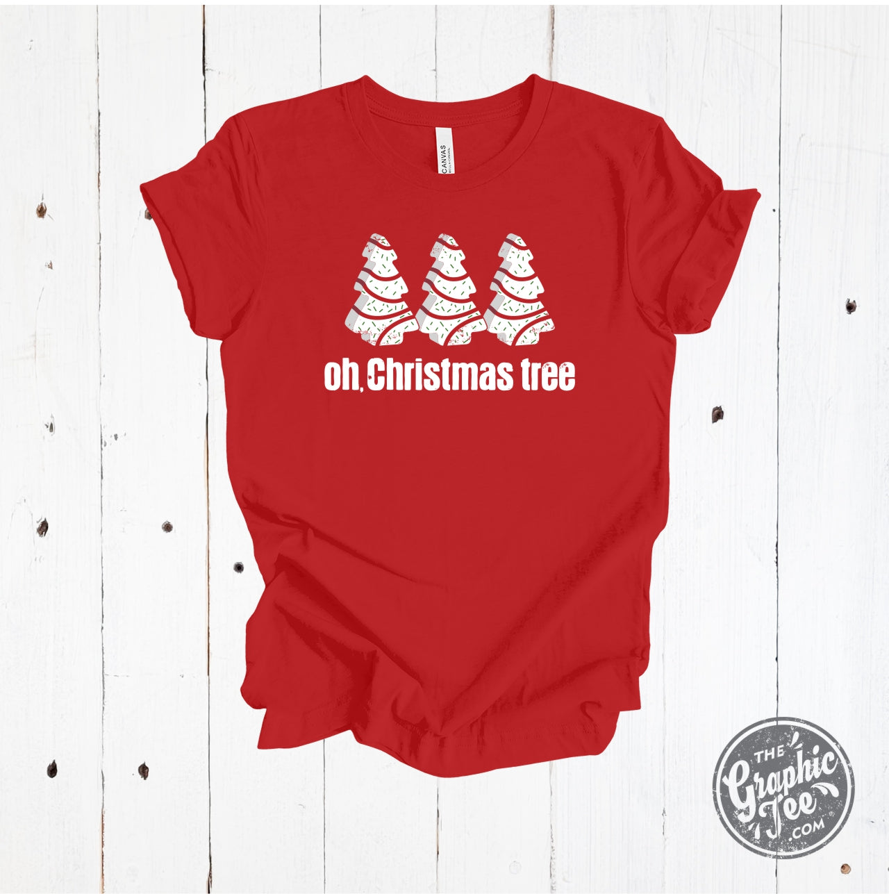 *WHOLESALE* Oh Christmas Tree Red Unisex ADULT Short Sleeve Tee