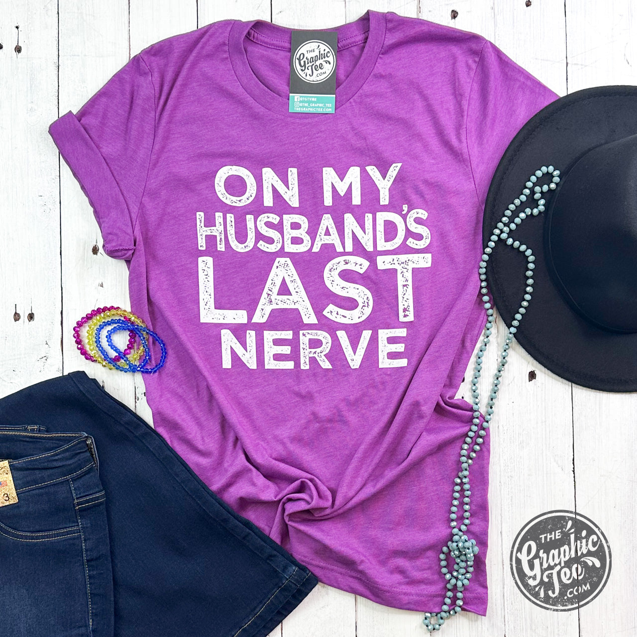 *WHOLESALE* On My Husband's Last Nerve Unisex Tee