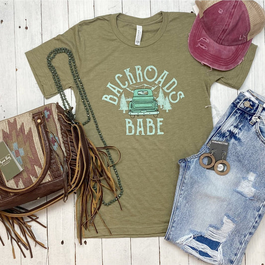 *WHOLESALE* Backroads Babe Tee - The Graphic Tee