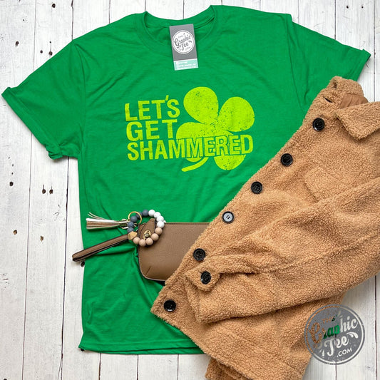 *WHOLESALE* Let's Get Shammered Short Sleeve Tee - The Graphic Tee