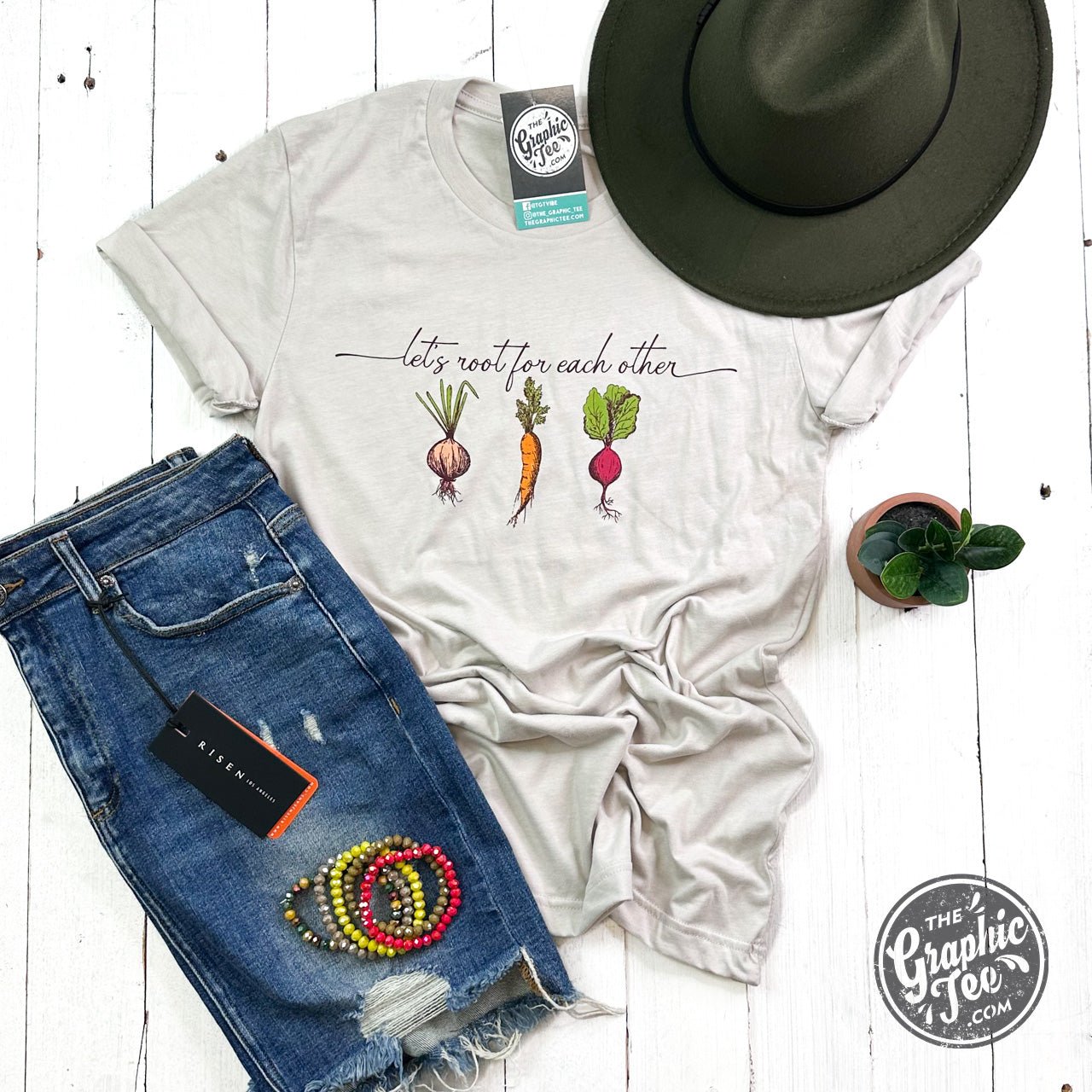 *WHOLESALE* Let's Root For Each Other Short Sleeve Tee - The Graphic Tee