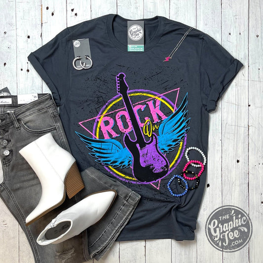 *WHOLESALE* Rock On Grunge Tee - The Graphic Tee