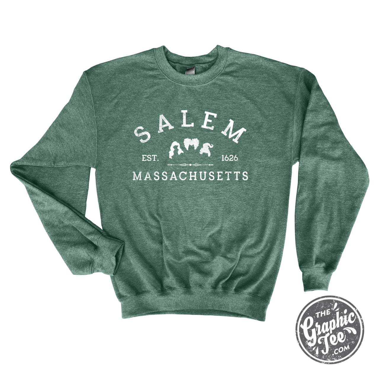 *WHOLESALE* Salem Massachusetts Crewneck Sweatshirt - The Graphic Tee